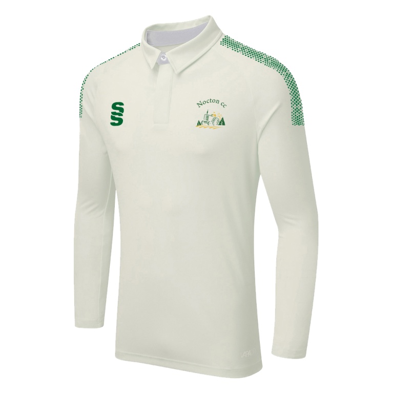 DUAL LONG SLEEVE CRICKET SHIRT (WOMENS)-Ivory