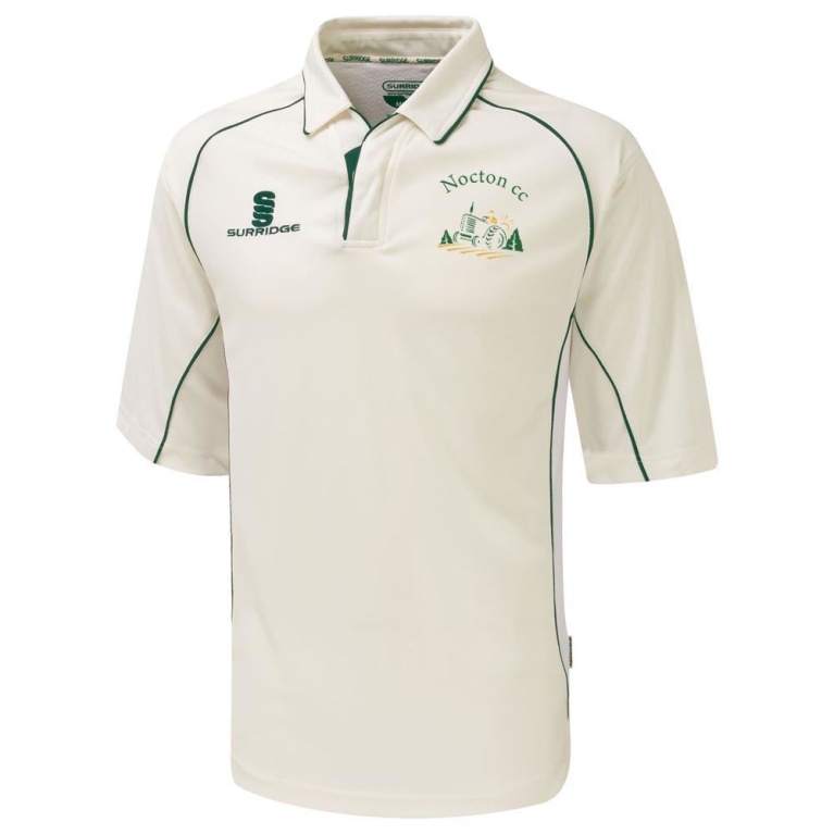 Nocton CC - Premier 3/4 Sleeve Green Trim Shirt